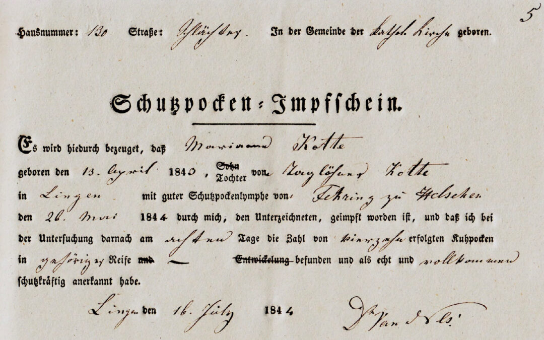 Pockenimpfungen