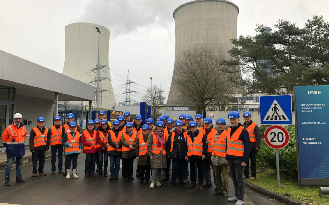 Heimatverein Lingen zu Besuch im Gaskraftwerk Emsland