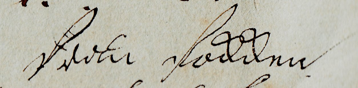 Abb. 2: Unterschrift von „Frau Fokken“ unter dem Ablösungsvertrag von 1822.